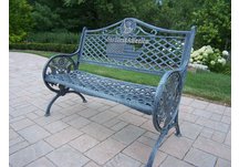 GOD Bless America Bench Antique Verdi
