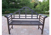 King Louis Bench Antique Bronze