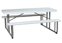 resin picnic table, 6-ft picnic table
