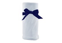 Princess Linens Cotton Knit Blanket - Blue