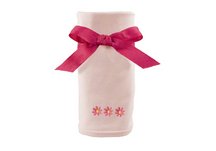 Princess Linens Cotton Knit Blanket with Daisy Motif - Pink