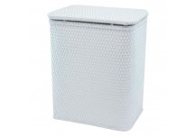 Chelsea Pattern Wicker Nursery Hamper With Removable BagIllusion Blue