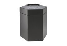 45-Gallon Hex Trash Receptacle