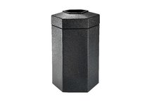 50-Gallon Hex Trash Receptacle