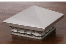 Satin Nickel Metallic Post Cap
