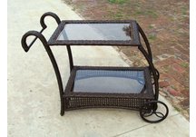 Wicker Service Cart