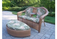 New Century Loveseat Ottoman Set
