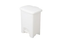 Step-On Plastic Receptacle, 4-Gallon