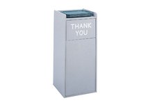 Wood Food Court Receptacle