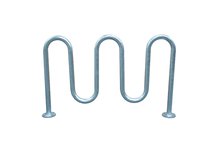 bike rack, galvanized