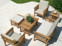 deep seating teak set