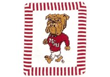 Mississippi State Bulldogs Throw Pillow