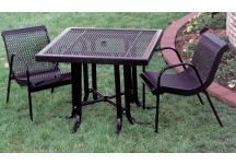 picnic table, square picnic table
