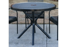 Round Expanded Metal Canteen Table