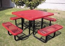 picnic table, square picnic table