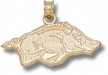 University of Arkansas Razorbacks Gold Pendant