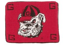 Georgia Bulldogs Throw Pillow