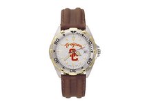 University of Southern California Trojans Men's Leather Watch