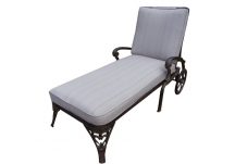 Cast Aluminum Chaise Lounge Chair