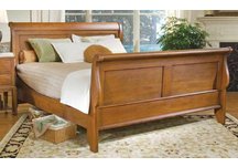 bedroom furniture, sleigh bed