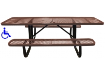 picnic table, commercial picnic table, single post table, single post picnic table, ADA picnic Table