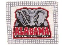 alabama crimson tide needlepoint pillow