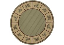 Sage Pine Branch Rug