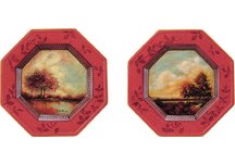 Red River Sunrise Plates - Set of Two