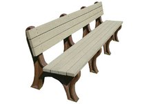 Deluxe 8' Backed Bench