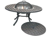 Bailey Cast Aluminum Firepit Table