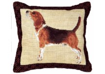 Beagle Needlepoint Pillow Beagle Needlepoint Pillow