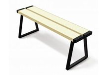 backless park benches