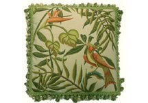 Bird of Paradise Needlepoint Pillow