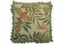 Bird of Paradise Needlepoint Pillow