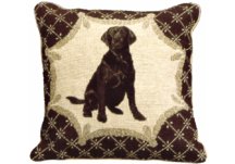 Black Lab Needlepoint Pillow