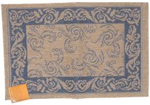 Blue Scroll Rug
