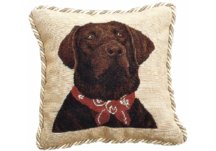 Brown Lab Needlepoint Pillow Brown Lab Needlepoint Pillow