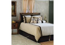 Queen Size Brown and Cream Cotton Satin Set