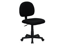 Mid-Back Ergonomic Black Fabric Task Chair