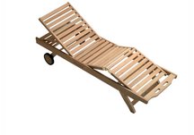 Teak Chaise Lounger, Chaise Lounger, Sunbed, Teak Lounger, Lounger, Teak