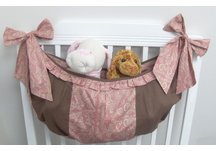 Babykins Chocolate Pink Paisley Toy Bag