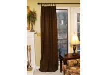 Silk Clip Top Curtains Pooled