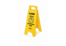 mops, brooms, brushes, cleaning supplies, closed sign mops, brooms, brushes, cleaning supplies, closed sign