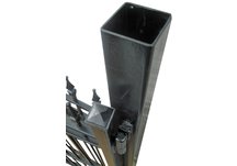 fence, gate, steel fence, commercial steel fence, residential steel fence, steel fence post, post, f
