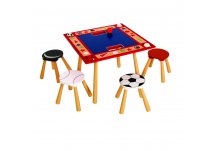 All Star Sports Table & 4 Stool Set