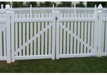 Vinyl Straight Top Picket Fence Gate