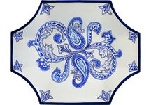 Blue Villa Paisley Plate