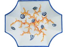 Blue Villa Coral Shell Plate