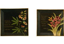 Botanical Essence Scripture Plate - Set of Two