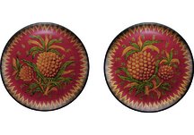 Red Hospitality Plates - Set of Two